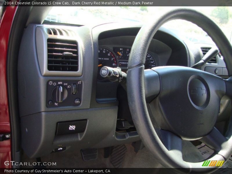 Dark Cherry Red Metallic / Medium Dark Pewter 2004 Chevrolet Colorado LS Crew Cab