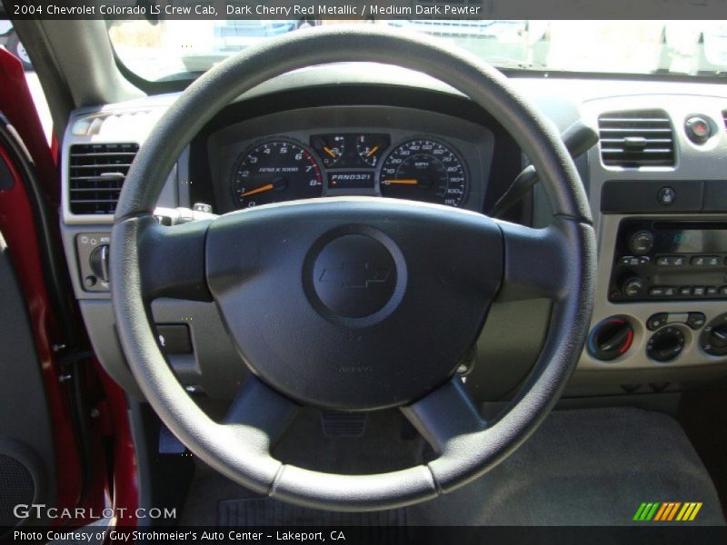 Dark Cherry Red Metallic / Medium Dark Pewter 2004 Chevrolet Colorado LS Crew Cab