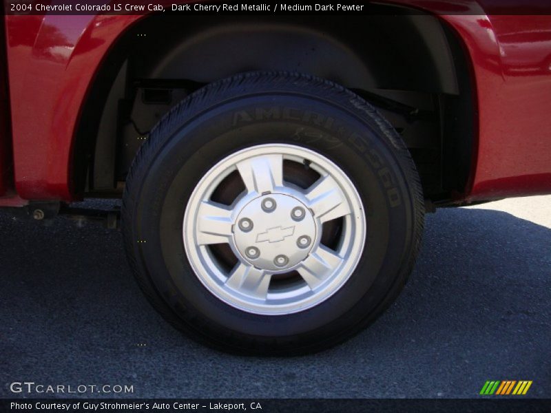Dark Cherry Red Metallic / Medium Dark Pewter 2004 Chevrolet Colorado LS Crew Cab