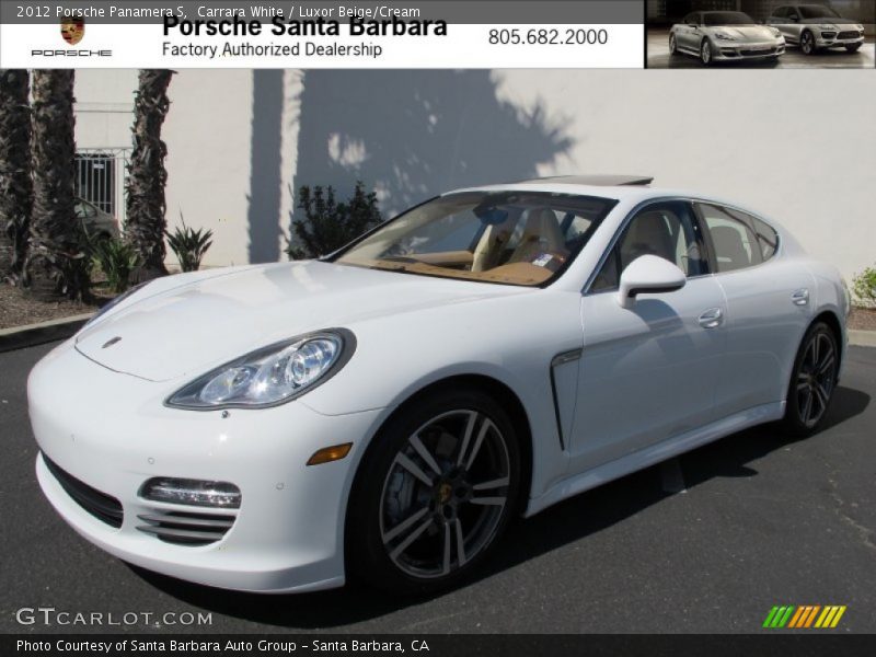 Carrara White / Luxor Beige/Cream 2012 Porsche Panamera S