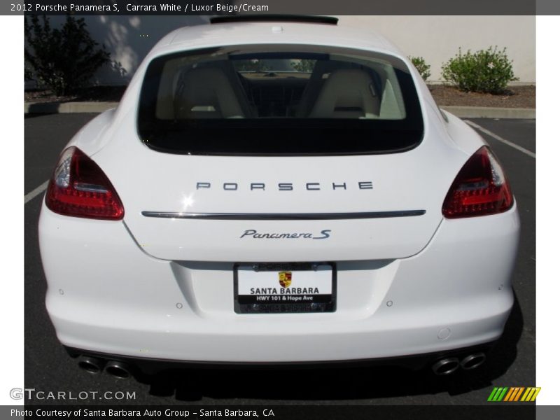 Carrara White / Luxor Beige/Cream 2012 Porsche Panamera S