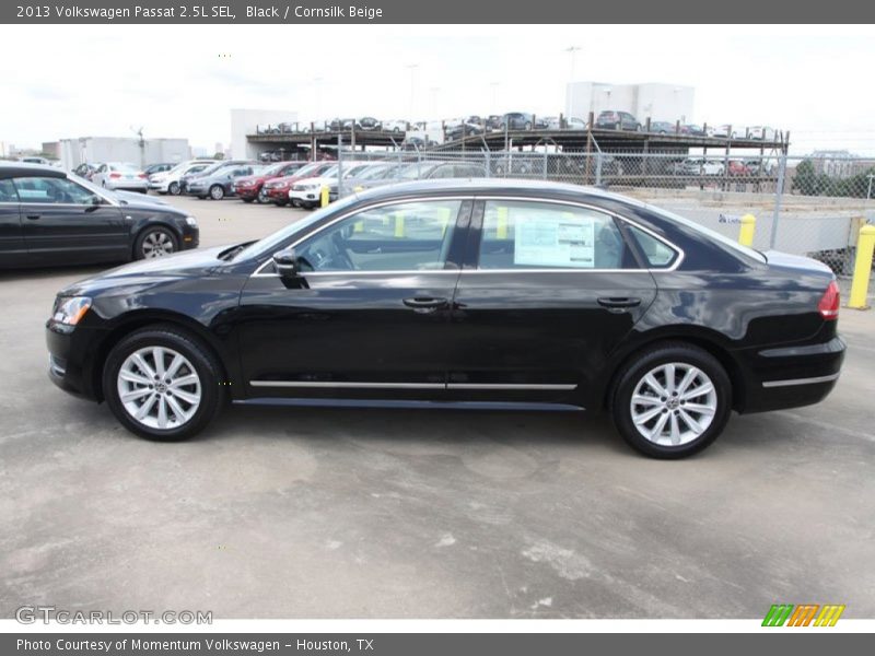 Black / Cornsilk Beige 2013 Volkswagen Passat 2.5L SEL