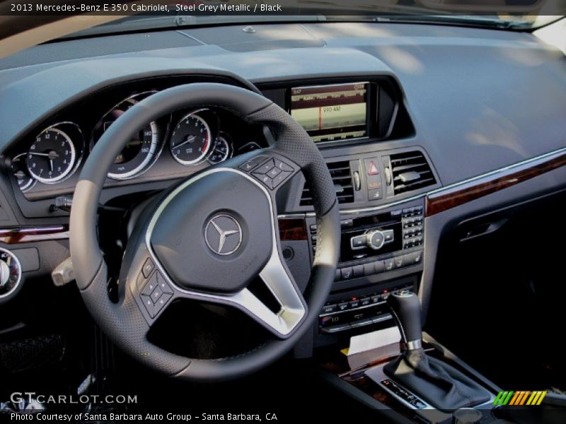 Steel Grey Metallic / Black 2013 Mercedes-Benz E 350 Cabriolet