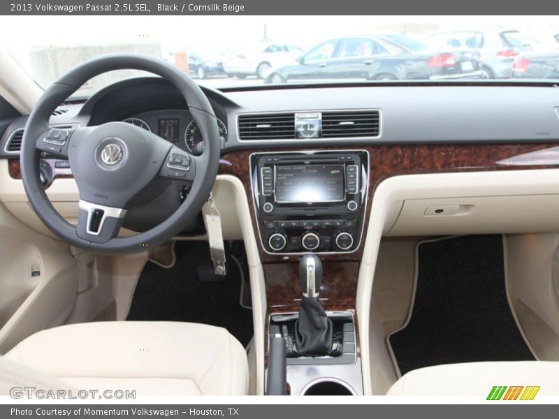 Black / Cornsilk Beige 2013 Volkswagen Passat 2.5L SEL