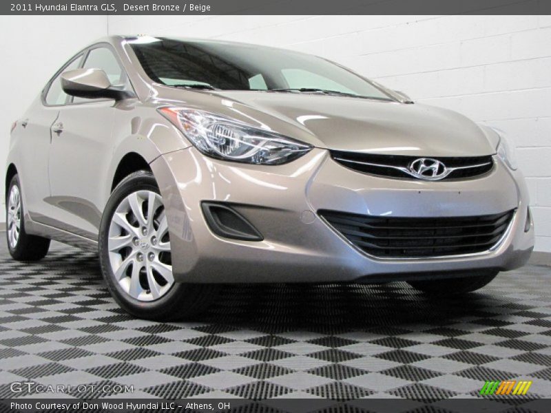 Desert Bronze / Beige 2011 Hyundai Elantra GLS