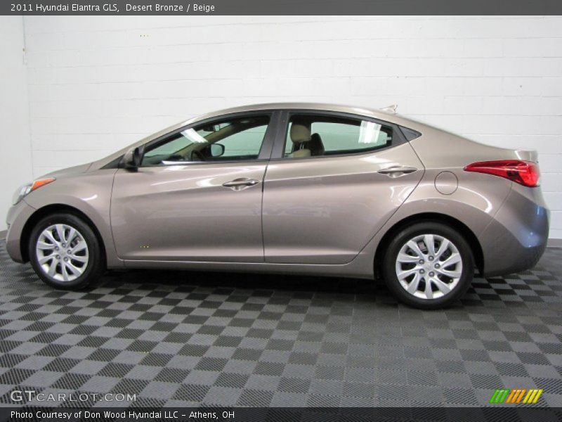 Desert Bronze / Beige 2011 Hyundai Elantra GLS