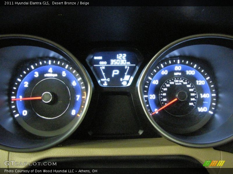Desert Bronze / Beige 2011 Hyundai Elantra GLS