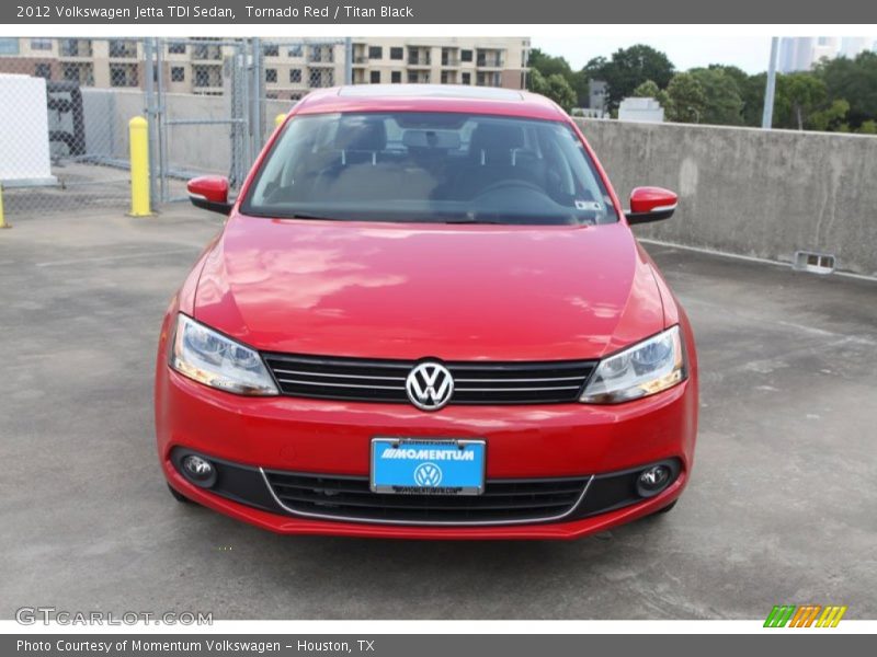Tornado Red / Titan Black 2012 Volkswagen Jetta TDI Sedan