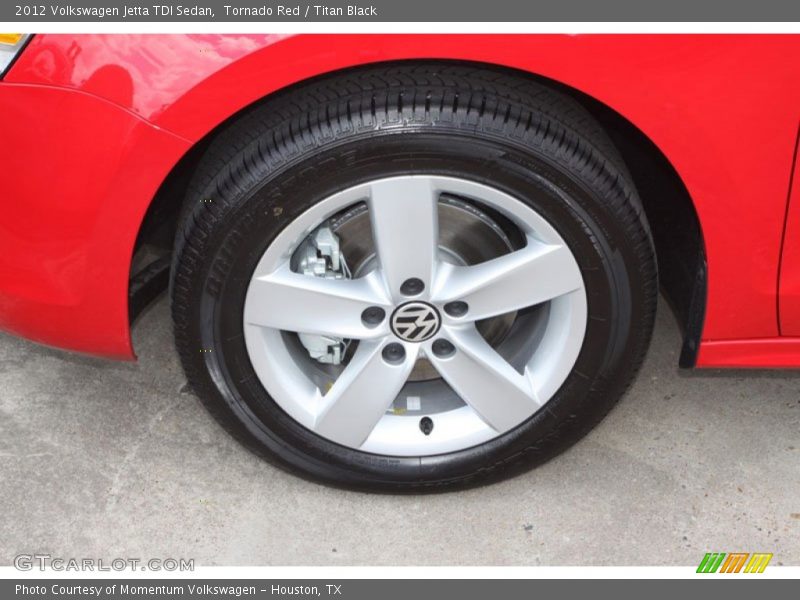 Tornado Red / Titan Black 2012 Volkswagen Jetta TDI Sedan