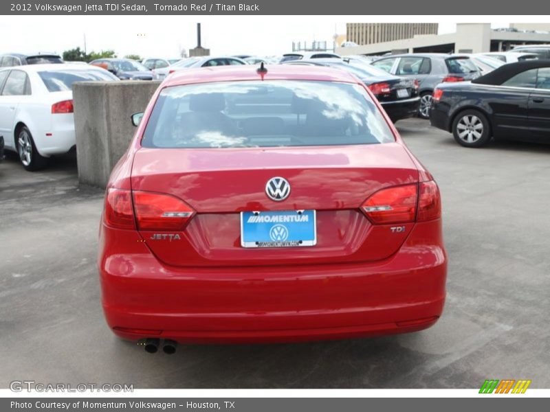 Tornado Red / Titan Black 2012 Volkswagen Jetta TDI Sedan