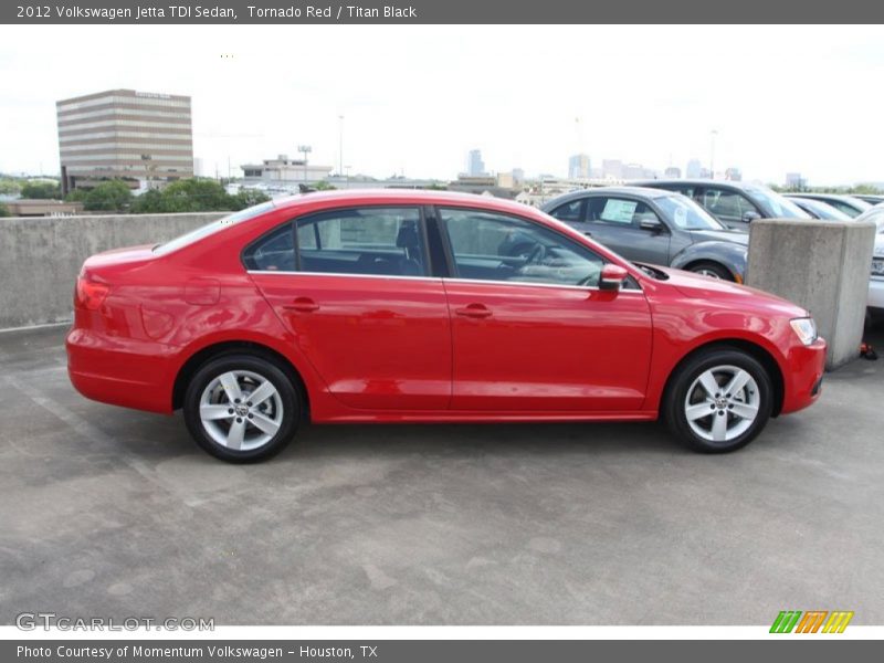 Tornado Red / Titan Black 2012 Volkswagen Jetta TDI Sedan