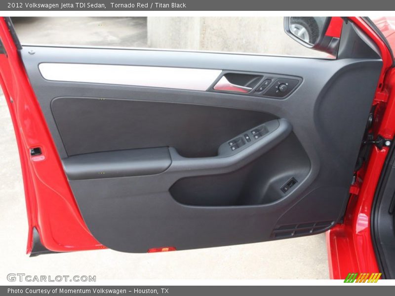 Tornado Red / Titan Black 2012 Volkswagen Jetta TDI Sedan