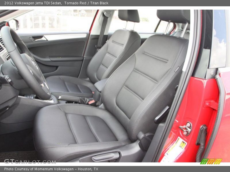 Tornado Red / Titan Black 2012 Volkswagen Jetta TDI Sedan