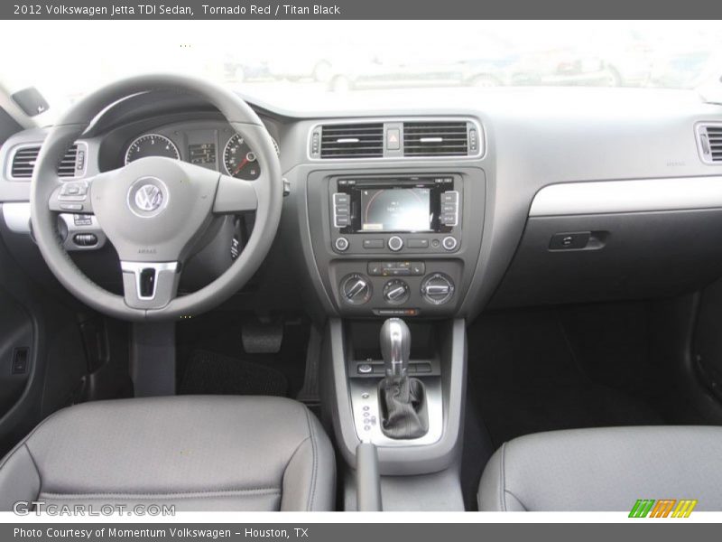 Tornado Red / Titan Black 2012 Volkswagen Jetta TDI Sedan