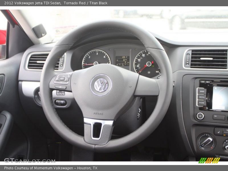 Tornado Red / Titan Black 2012 Volkswagen Jetta TDI Sedan