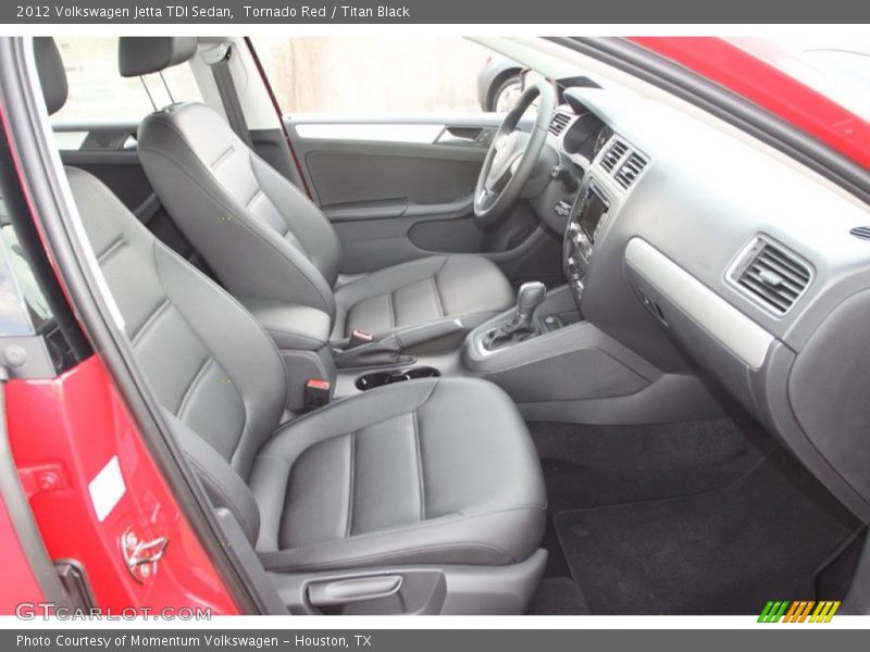 Tornado Red / Titan Black 2012 Volkswagen Jetta TDI Sedan