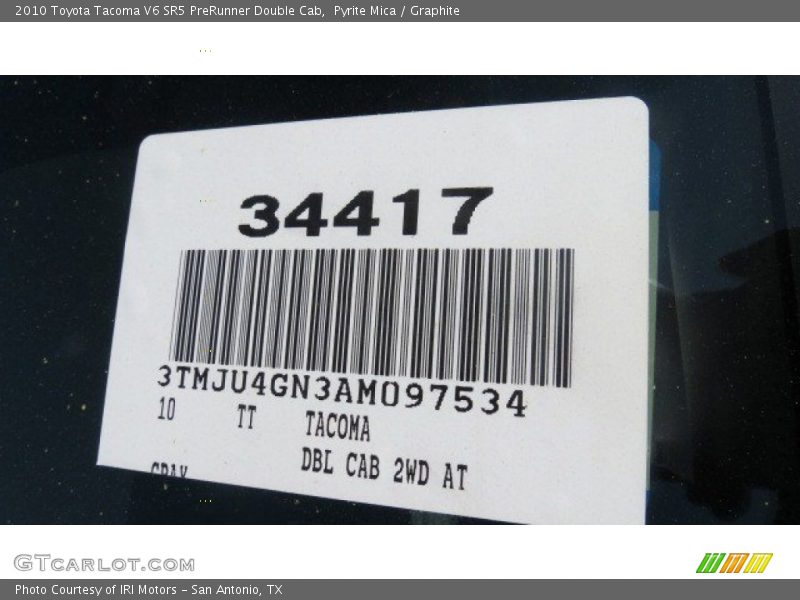 Pyrite Mica / Graphite 2010 Toyota Tacoma V6 SR5 PreRunner Double Cab