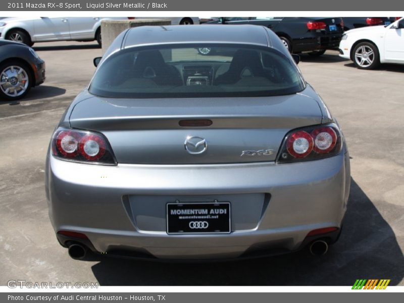 Liquid Silver Metallic / Black 2011 Mazda RX-8 Sport