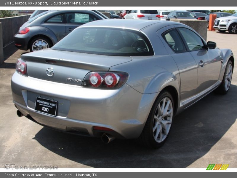 Liquid Silver Metallic / Black 2011 Mazda RX-8 Sport