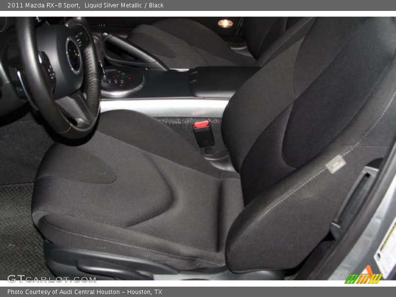 Liquid Silver Metallic / Black 2011 Mazda RX-8 Sport