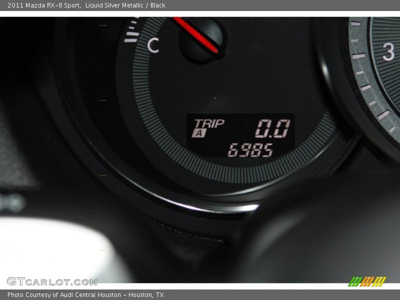 Liquid Silver Metallic / Black 2011 Mazda RX-8 Sport