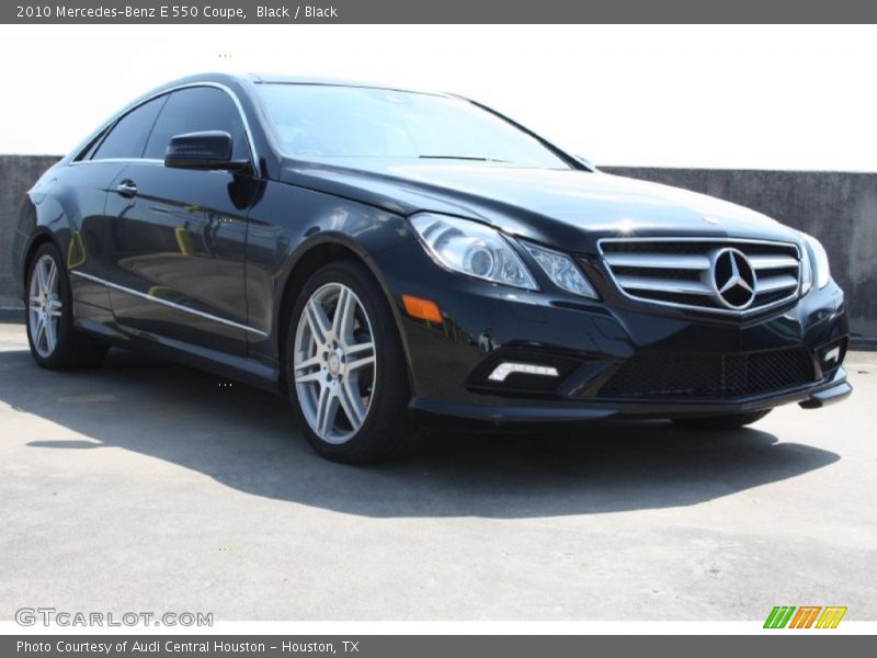 Black / Black 2010 Mercedes-Benz E 550 Coupe