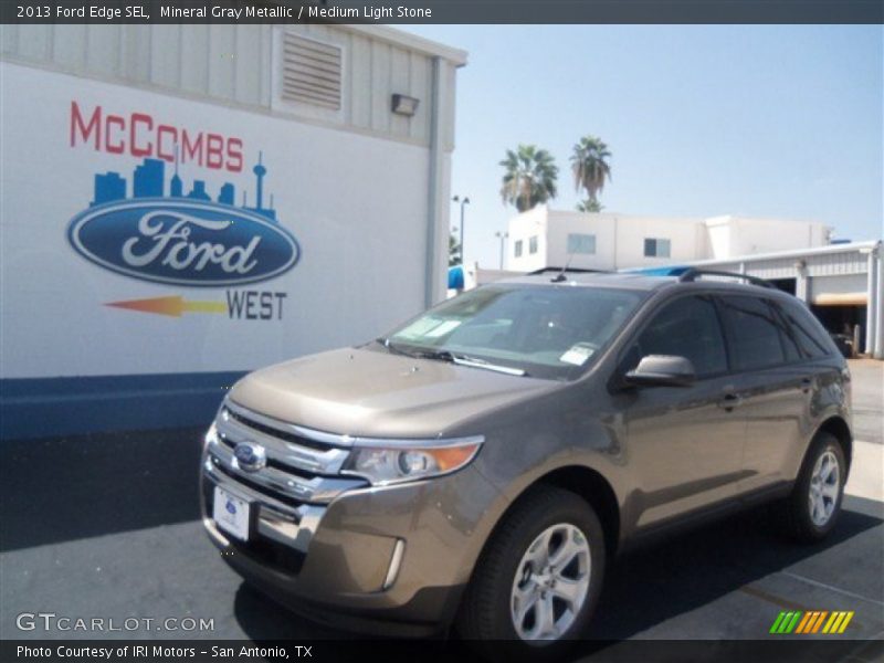 Mineral Gray Metallic / Medium Light Stone 2013 Ford Edge SEL
