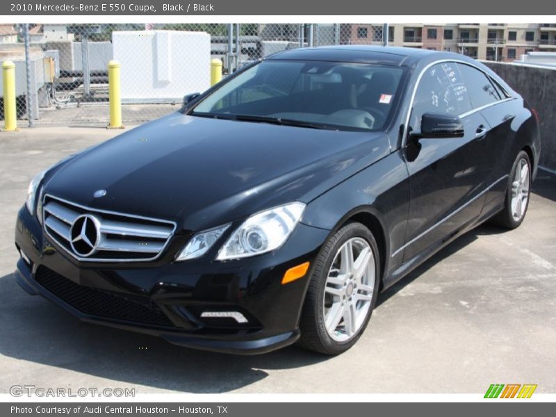 Black / Black 2010 Mercedes-Benz E 550 Coupe