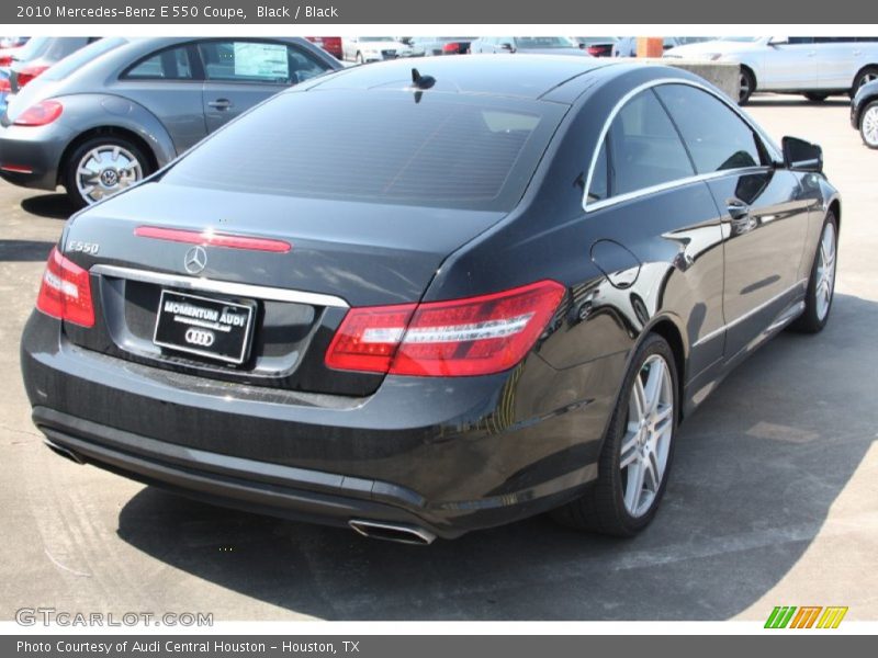 Black / Black 2010 Mercedes-Benz E 550 Coupe