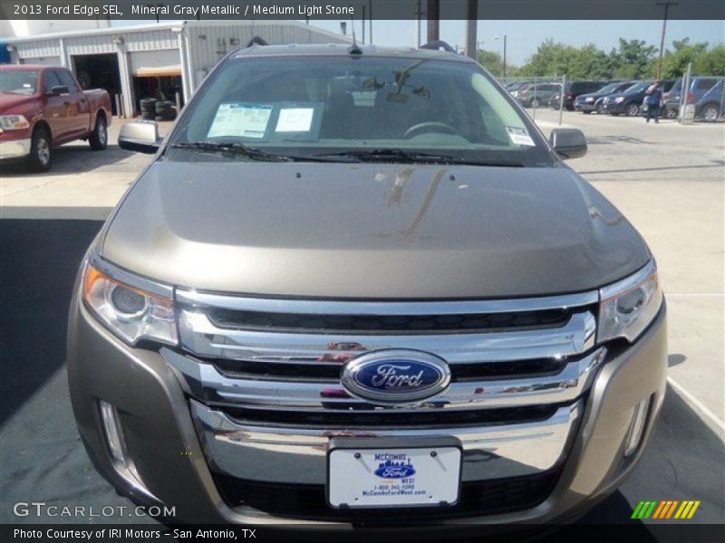 Mineral Gray Metallic / Medium Light Stone 2013 Ford Edge SEL