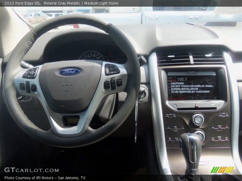 Mineral Gray Metallic / Medium Light Stone 2013 Ford Edge SEL