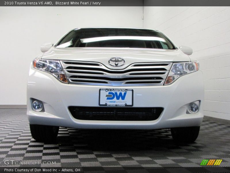 Blizzard White Pearl / Ivory 2010 Toyota Venza V6 AWD