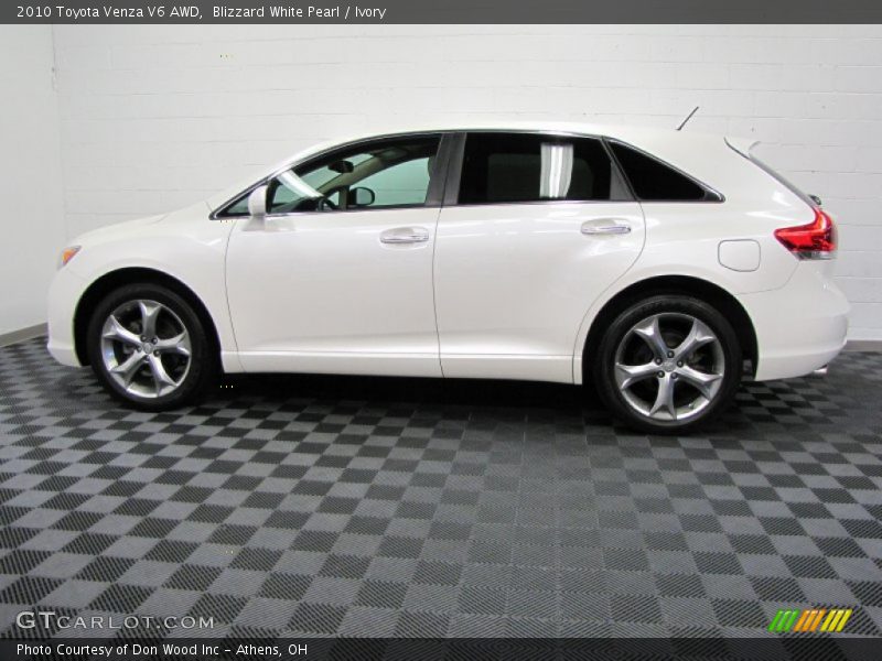 Blizzard White Pearl / Ivory 2010 Toyota Venza V6 AWD