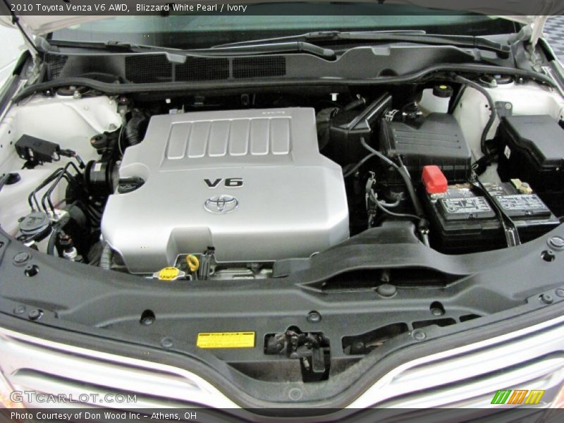 Blizzard White Pearl / Ivory 2010 Toyota Venza V6 AWD