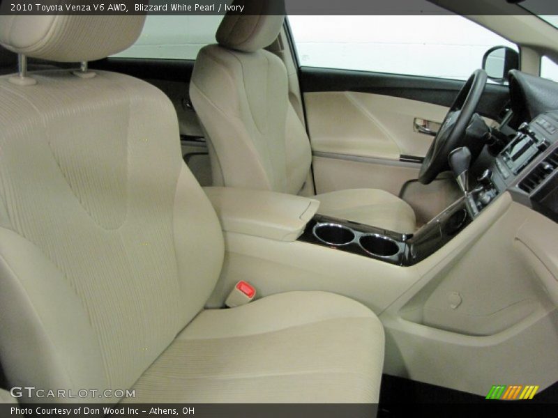 Blizzard White Pearl / Ivory 2010 Toyota Venza V6 AWD