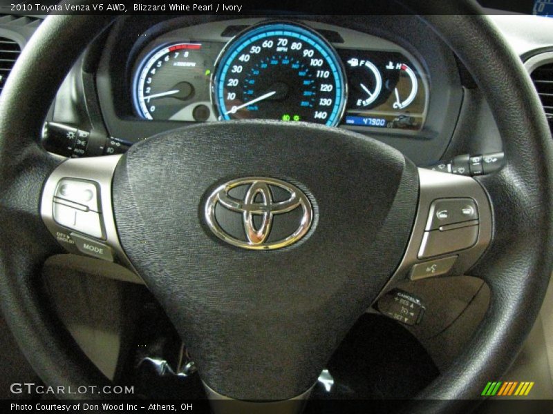 Blizzard White Pearl / Ivory 2010 Toyota Venza V6 AWD