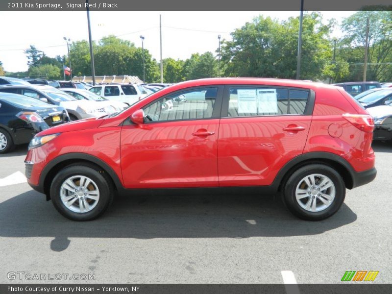 Signal Red / Black 2011 Kia Sportage