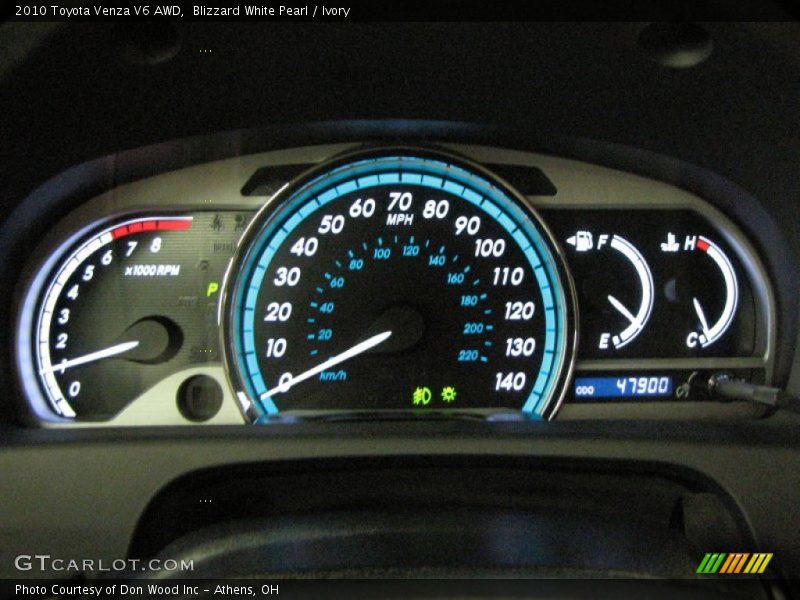 Blizzard White Pearl / Ivory 2010 Toyota Venza V6 AWD