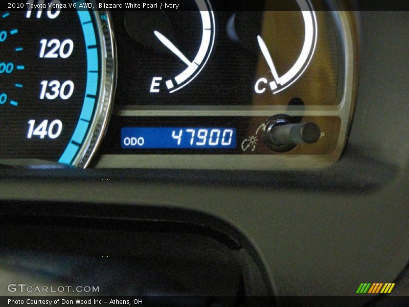 Blizzard White Pearl / Ivory 2010 Toyota Venza V6 AWD
