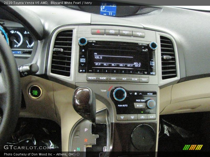 Blizzard White Pearl / Ivory 2010 Toyota Venza V6 AWD