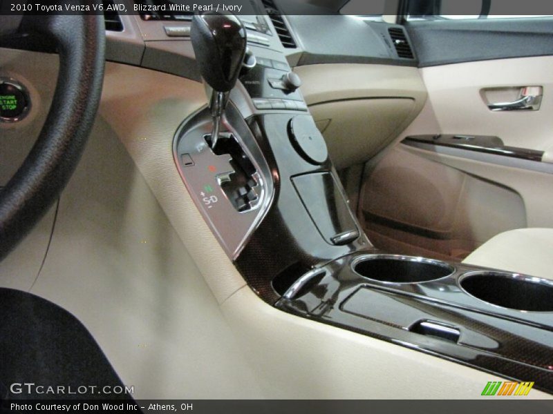 Blizzard White Pearl / Ivory 2010 Toyota Venza V6 AWD