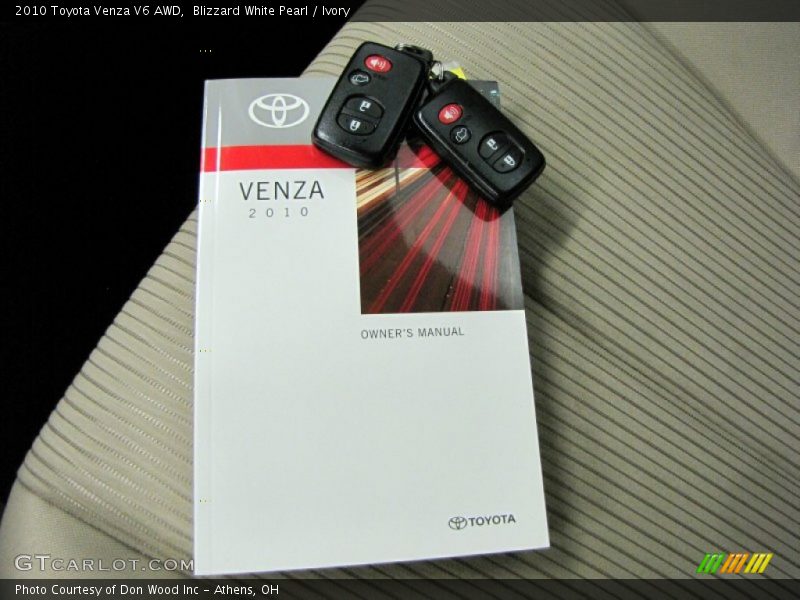 Blizzard White Pearl / Ivory 2010 Toyota Venza V6 AWD