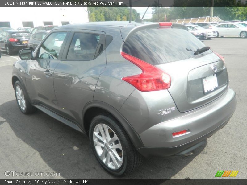 Gun Metallic / Black/Red w/Silver Trim 2011 Nissan Juke SL AWD