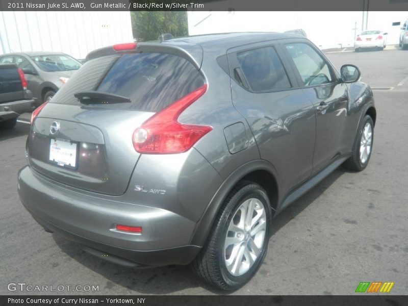 Gun Metallic / Black/Red w/Silver Trim 2011 Nissan Juke SL AWD