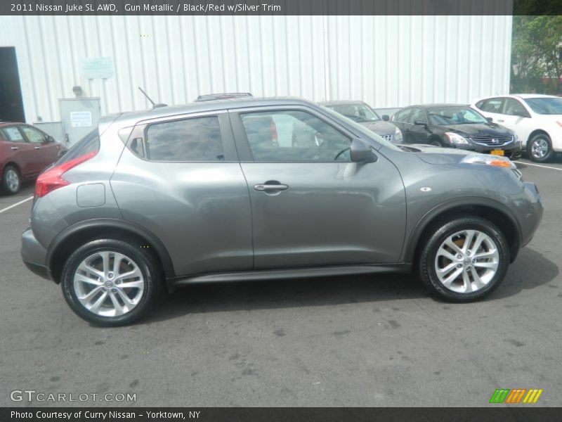 Gun Metallic / Black/Red w/Silver Trim 2011 Nissan Juke SL AWD