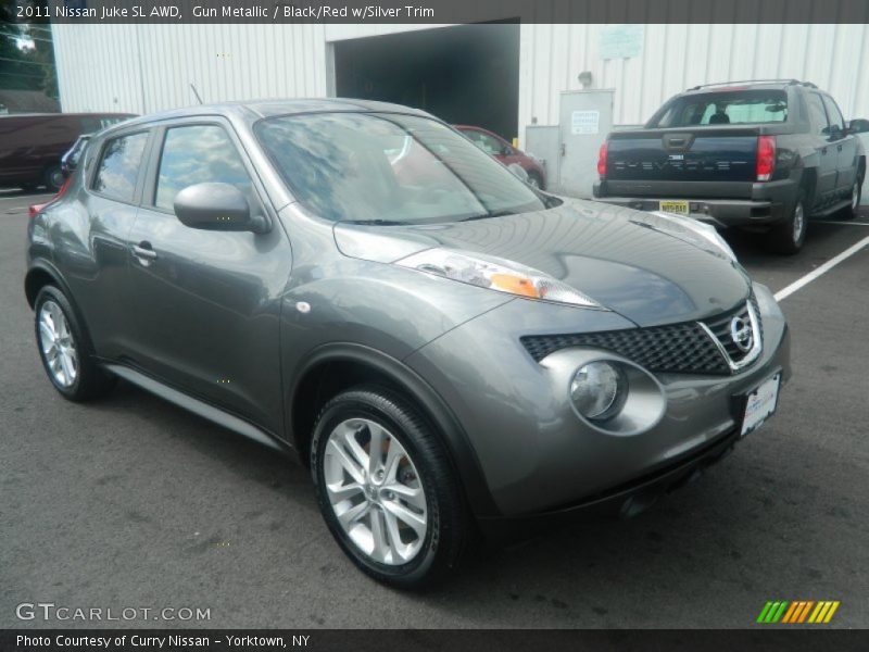 Gun Metallic / Black/Red w/Silver Trim 2011 Nissan Juke SL AWD