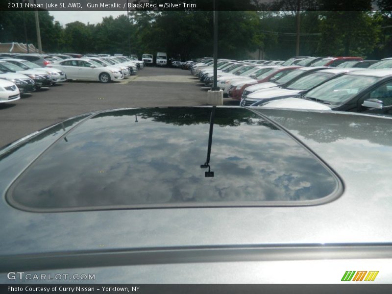 Gun Metallic / Black/Red w/Silver Trim 2011 Nissan Juke SL AWD