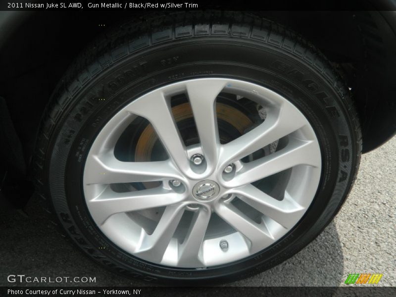 Gun Metallic / Black/Red w/Silver Trim 2011 Nissan Juke SL AWD