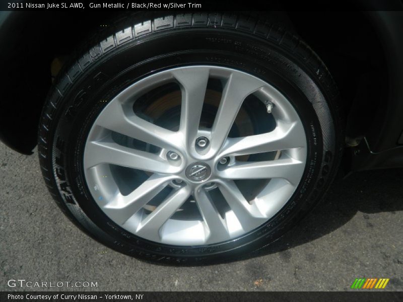Gun Metallic / Black/Red w/Silver Trim 2011 Nissan Juke SL AWD