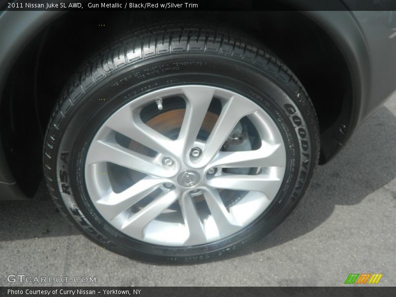 Gun Metallic / Black/Red w/Silver Trim 2011 Nissan Juke SL AWD